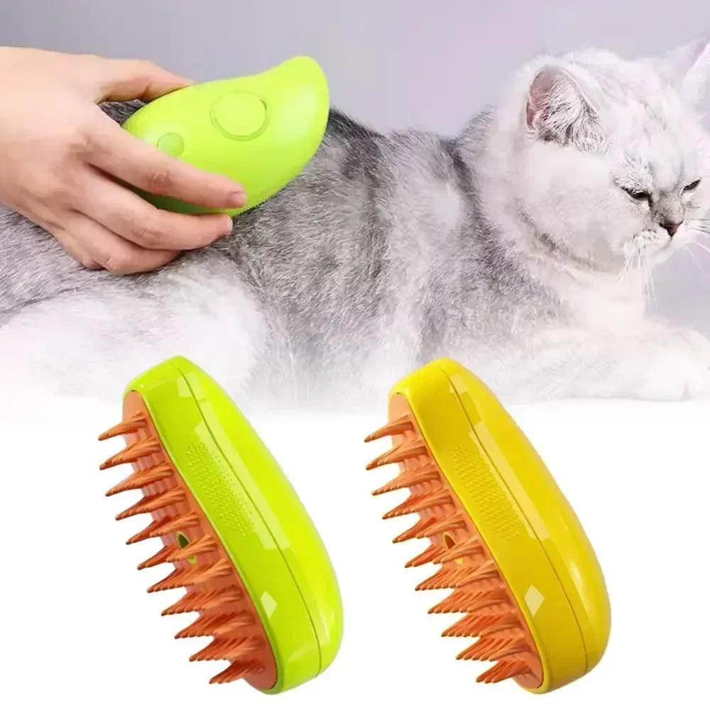 Cats and Dogs spray hair brush - Furry Kitty Puppy