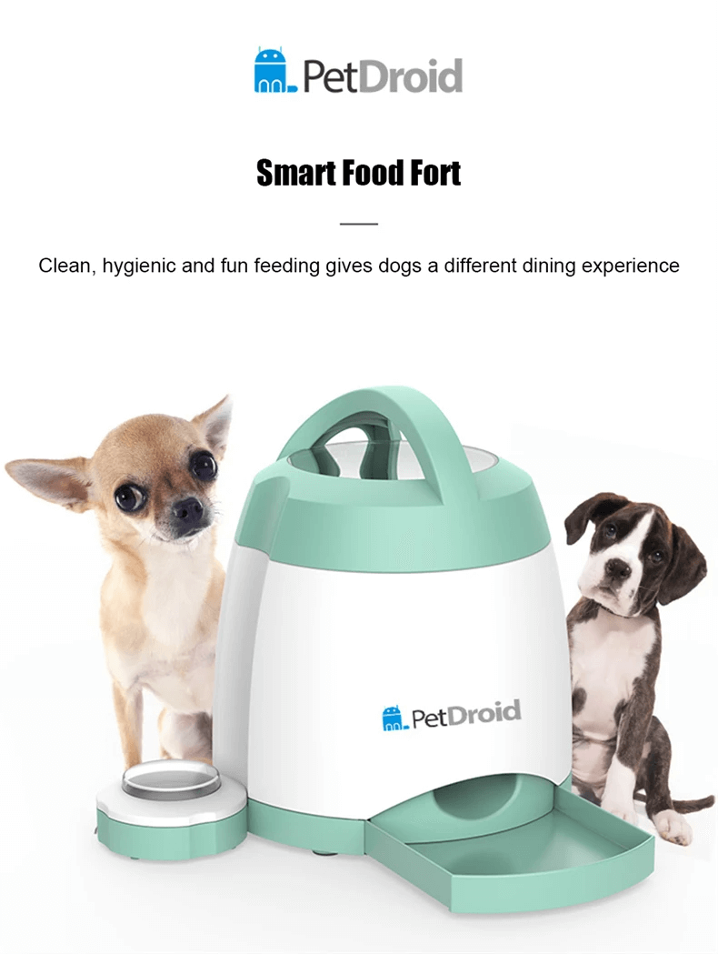 Smart Food Fort Slow Dog Bowl - Auto Feeder &amp; Memory Trainer for Dogs &amp; Puppies - Furrykittypuppy