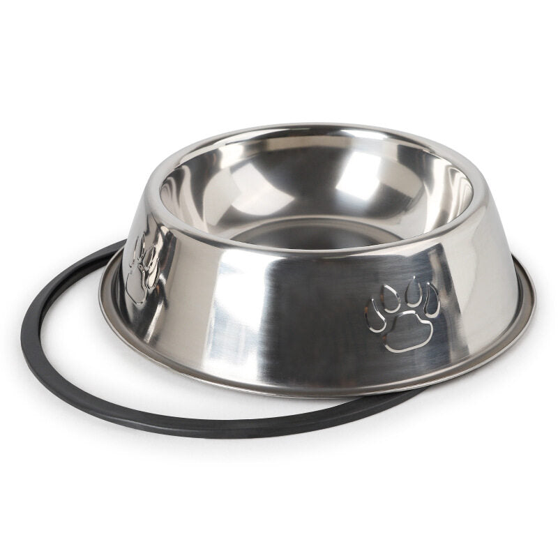 Stainless Steel Skidproof Pet Bowl Feeder - Furrykittypuppy