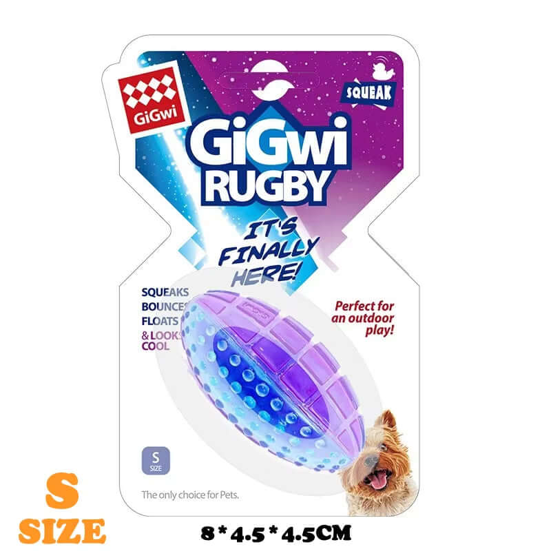 Gigwi Pet Toys Interactive Dog Ball G-Ball Series Squeaky Balls Dog Toys 2.5” for Small/Medium Dogs Bouncy and Assorted Colors