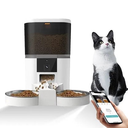 Automatic Pet Feeder With Camera - Furrykittypuppy