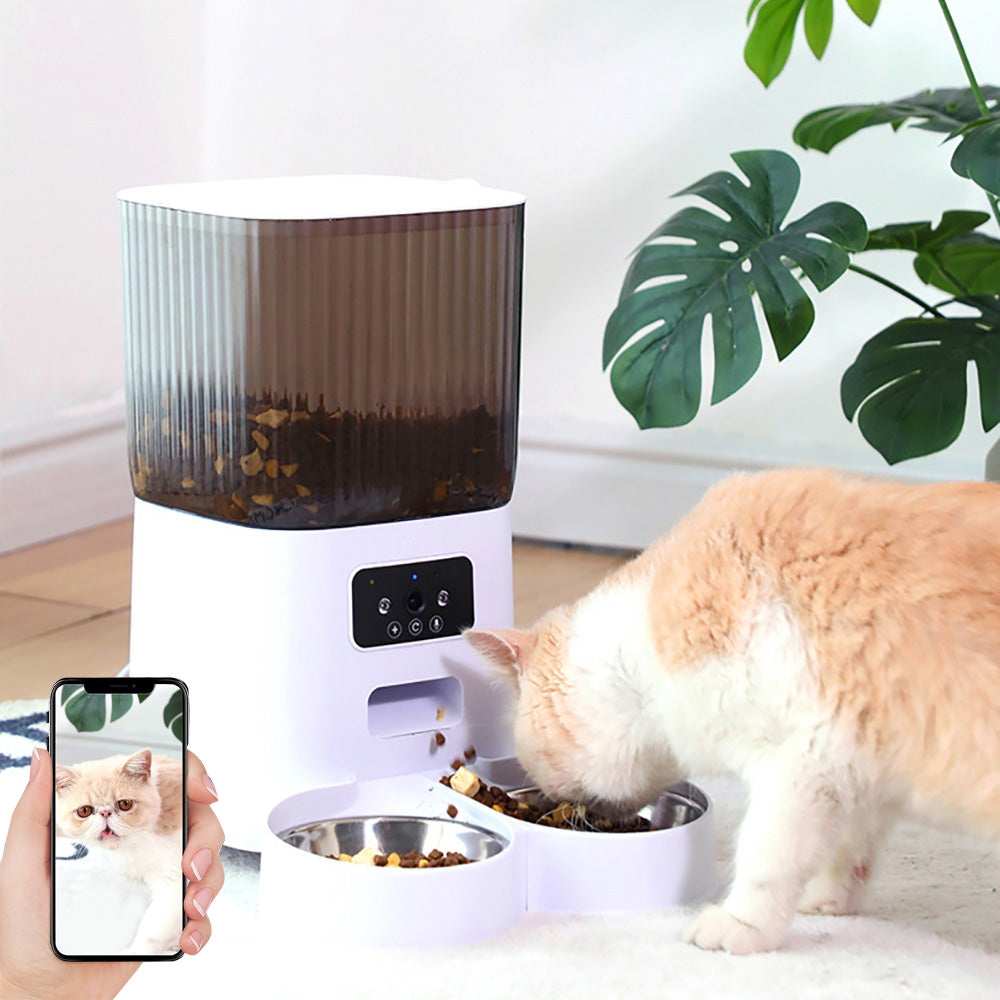 5L Automatic Pet Feeder With Camera - Furrykittypuppy