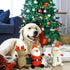 3 Pack Dog Christmas Toys Santa,Reindeer and Snowman, Stuffed Squeaky Toys for Dogs Puppy, Plush Dog Toy for Large Medium Small Dogs, Interactive Durable Dog Chew Toys