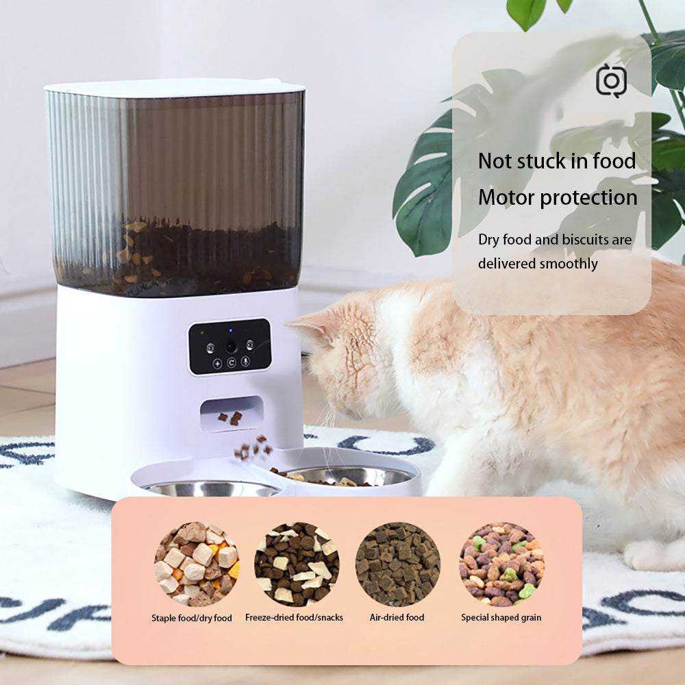 5L Automatic Pet Feeder With Camera - Furrykittypuppy