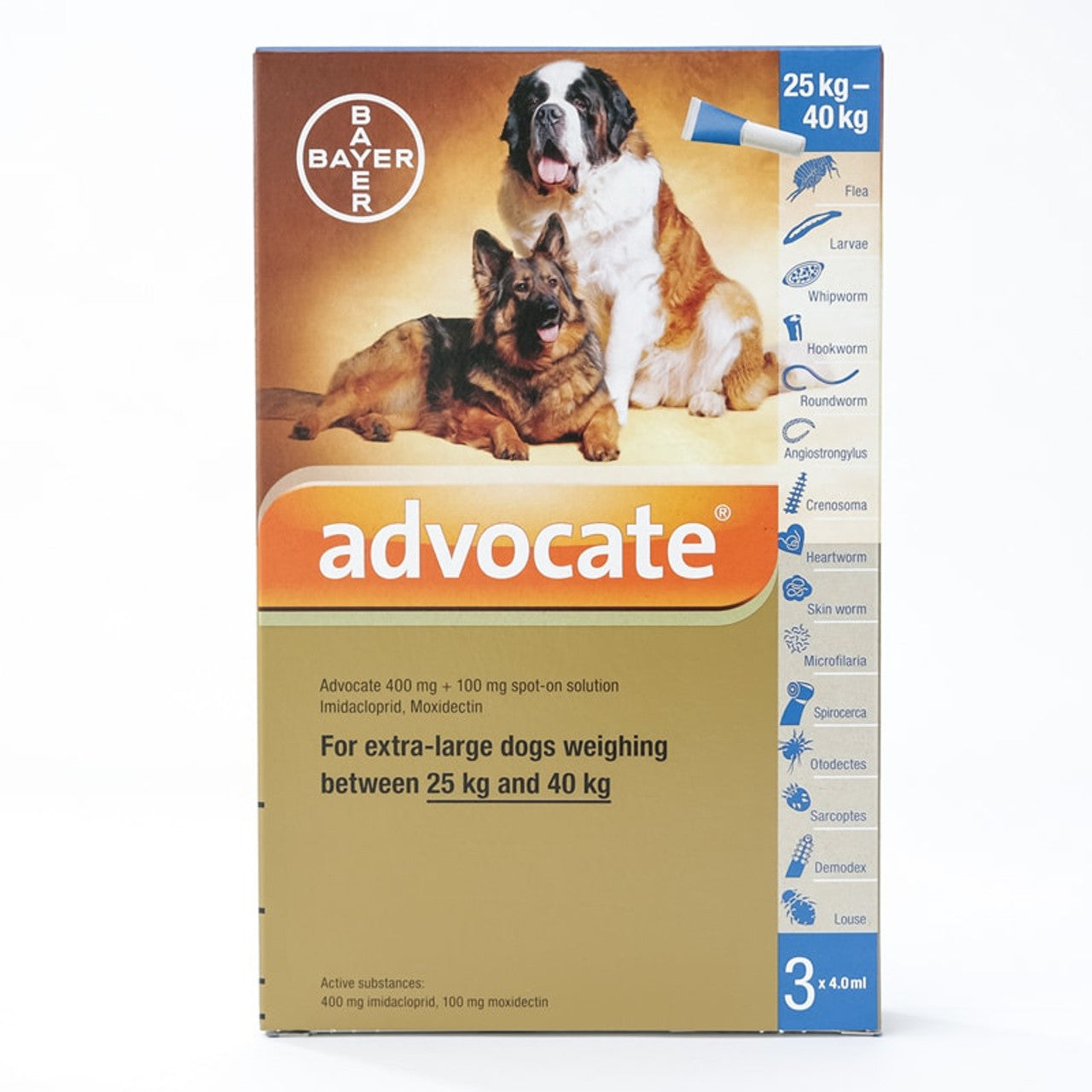 Advocate X Large Dogs over 25Kg 3 Pack - Furrykittypuppy