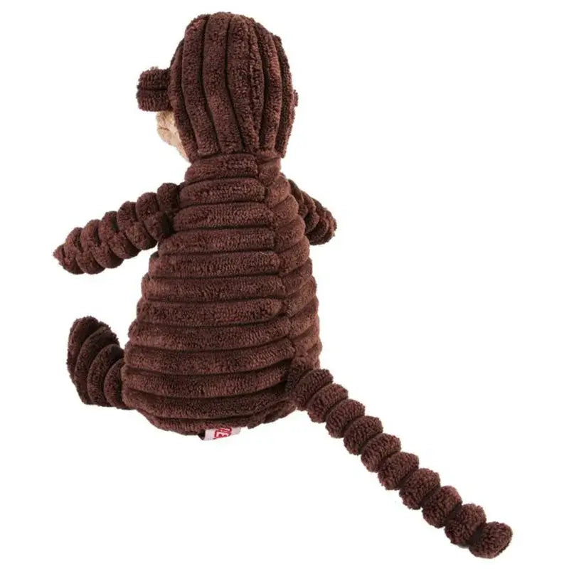 Corduroy Plush Animal Dog Toys – Durable, Squeaky Fun for All Sizes!