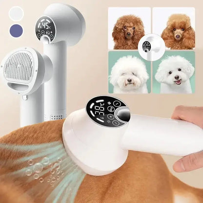 QuietCare Pet Hair Dryer with Built-In Slicker Brush