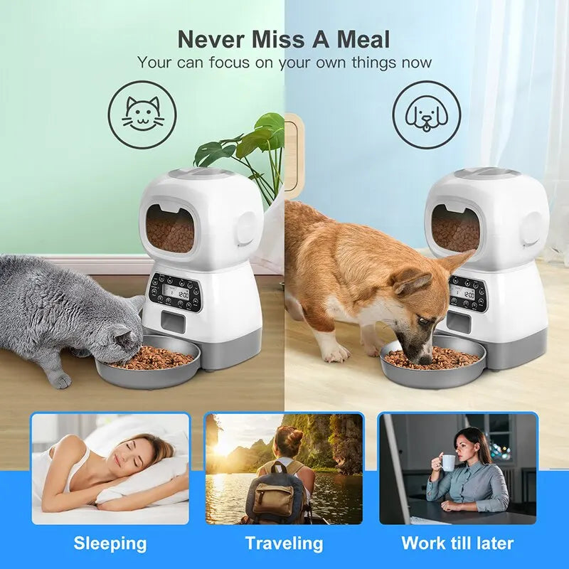 Smart Pet Feeder Pro - Furrykittypuppy