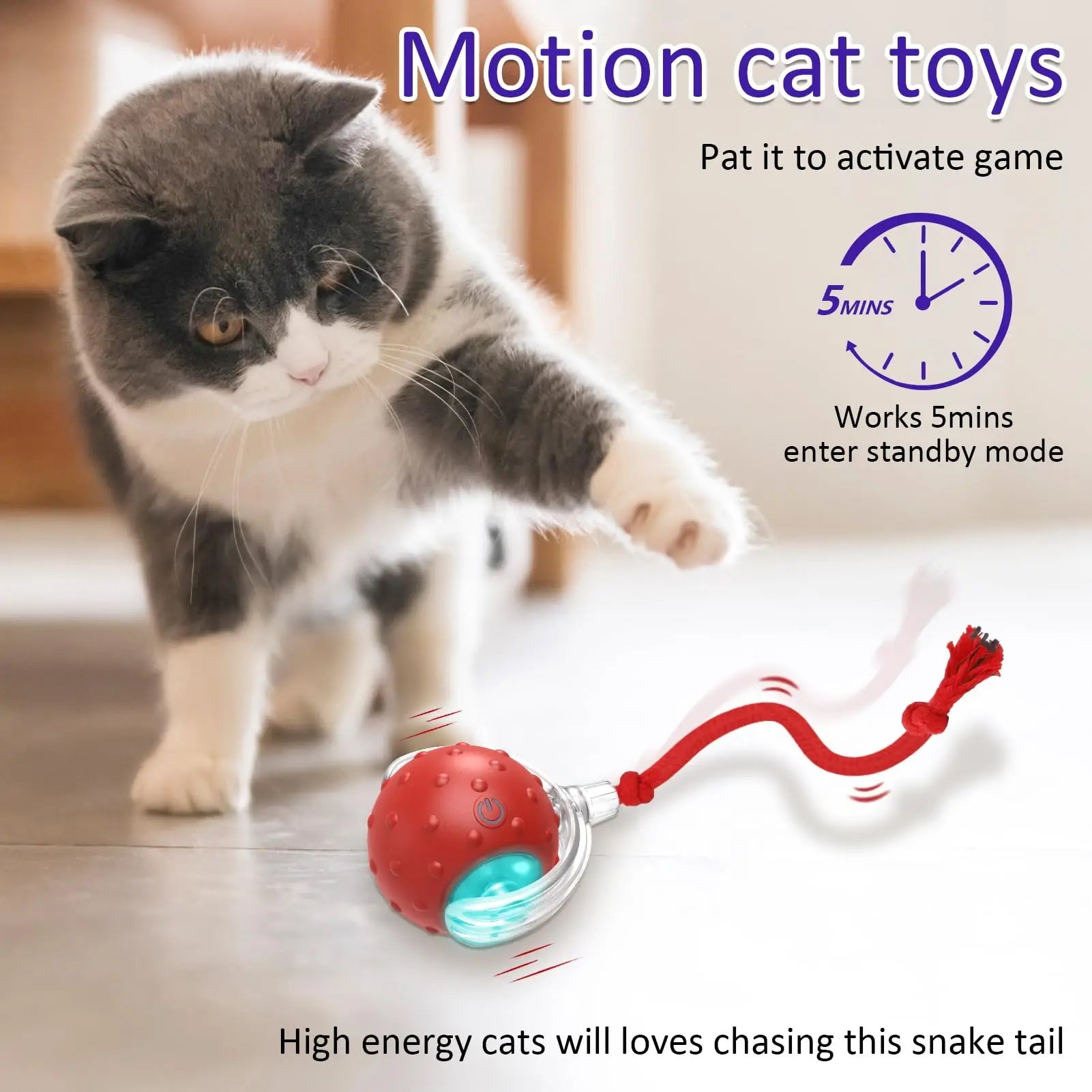 Chirpy Rolling Cat Toy - Furrykittypuppy