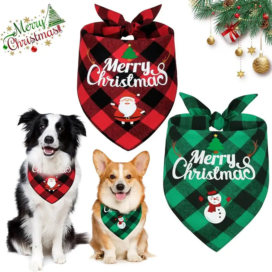 Pawfectly Festive: Christmas Dog Bandanas for Every Size!