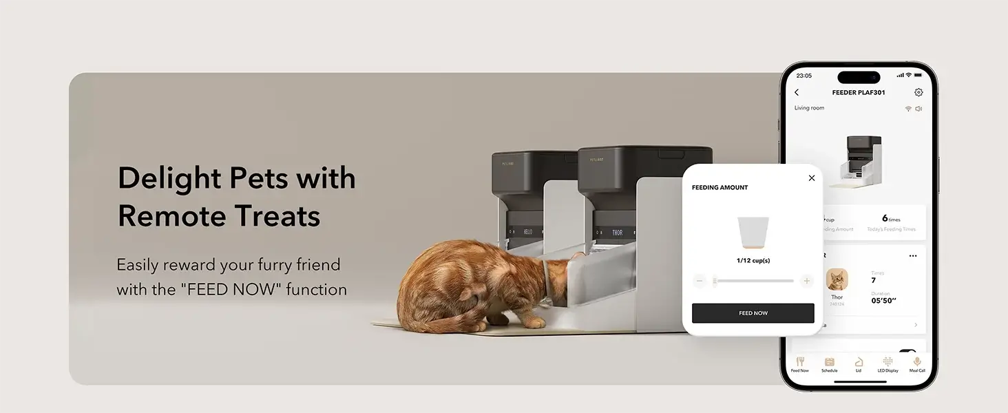 Smart Cat Feeder with 5G Wi-Fi: Effortless Mealtime Management for Your Pet