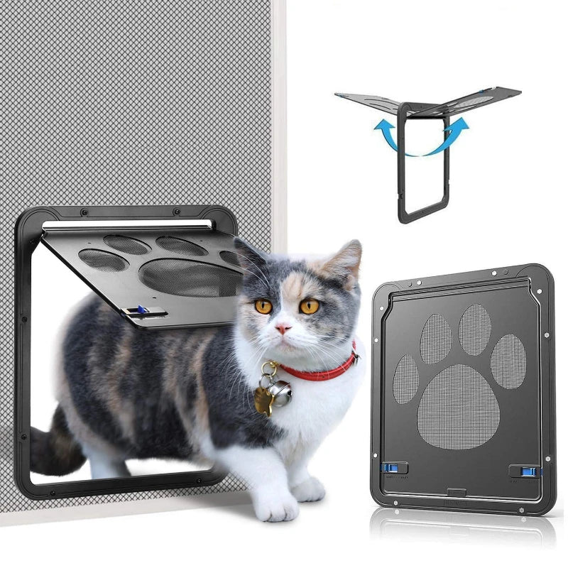 Secure and Stylish Pet Door - Furrykittypuppy