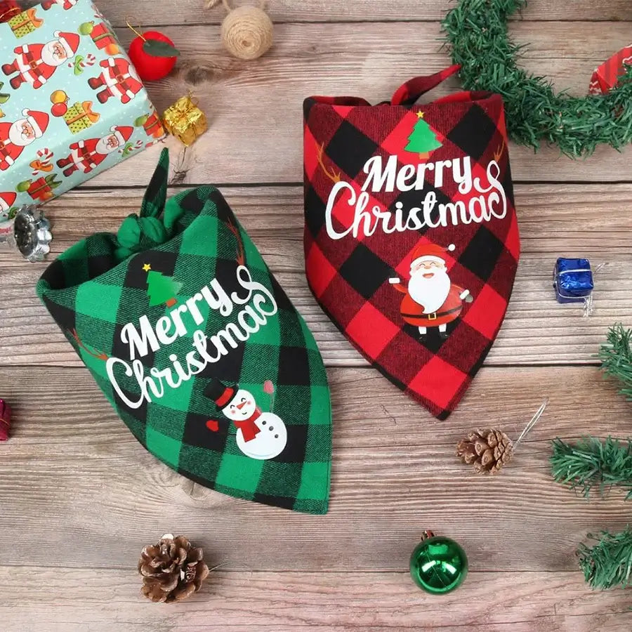 Pawfectly Festive: Christmas Dog Bandanas for Every Size!