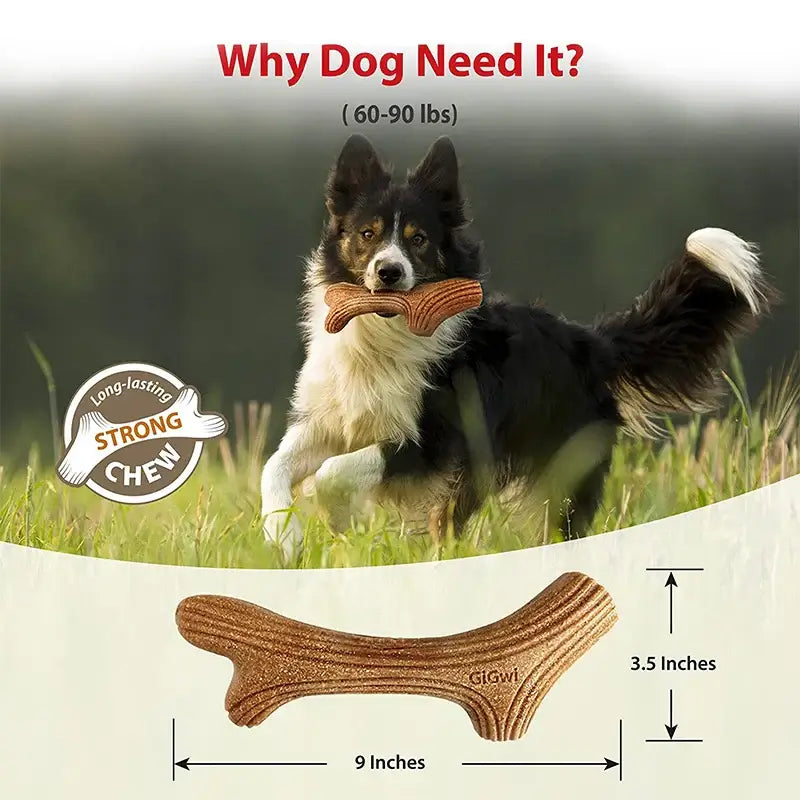 Real Wooden Deer Antlers Dog Chew Toy