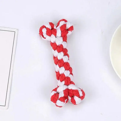 Holiday Fun for Furry Friends: Christmas Rope Toy Set