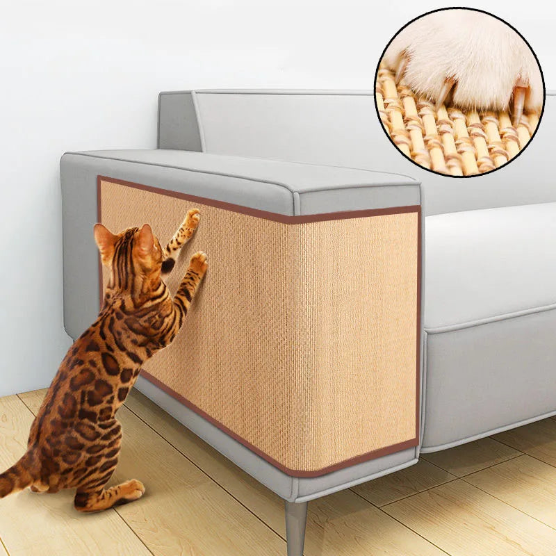 Bamboo Cat Scratch Mat - Furrykittypuppy