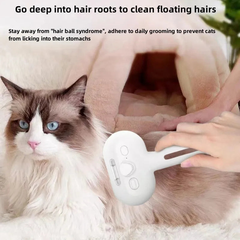 PawfectMist™ Grooming Comb with Built-in Humidifier