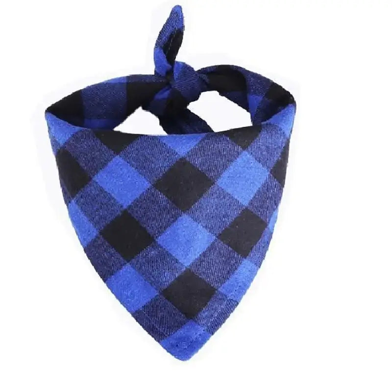 Timeless Charm: Classic Red &amp; Black Plaid Pet Bandana