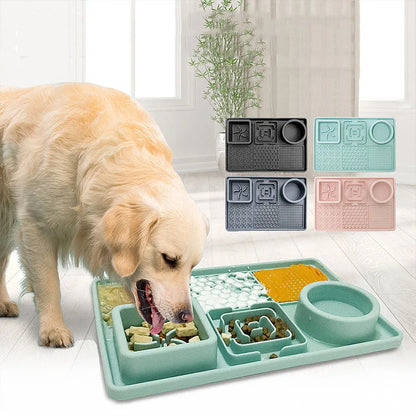 Multifunctional Dog Slow Feeder Bowl