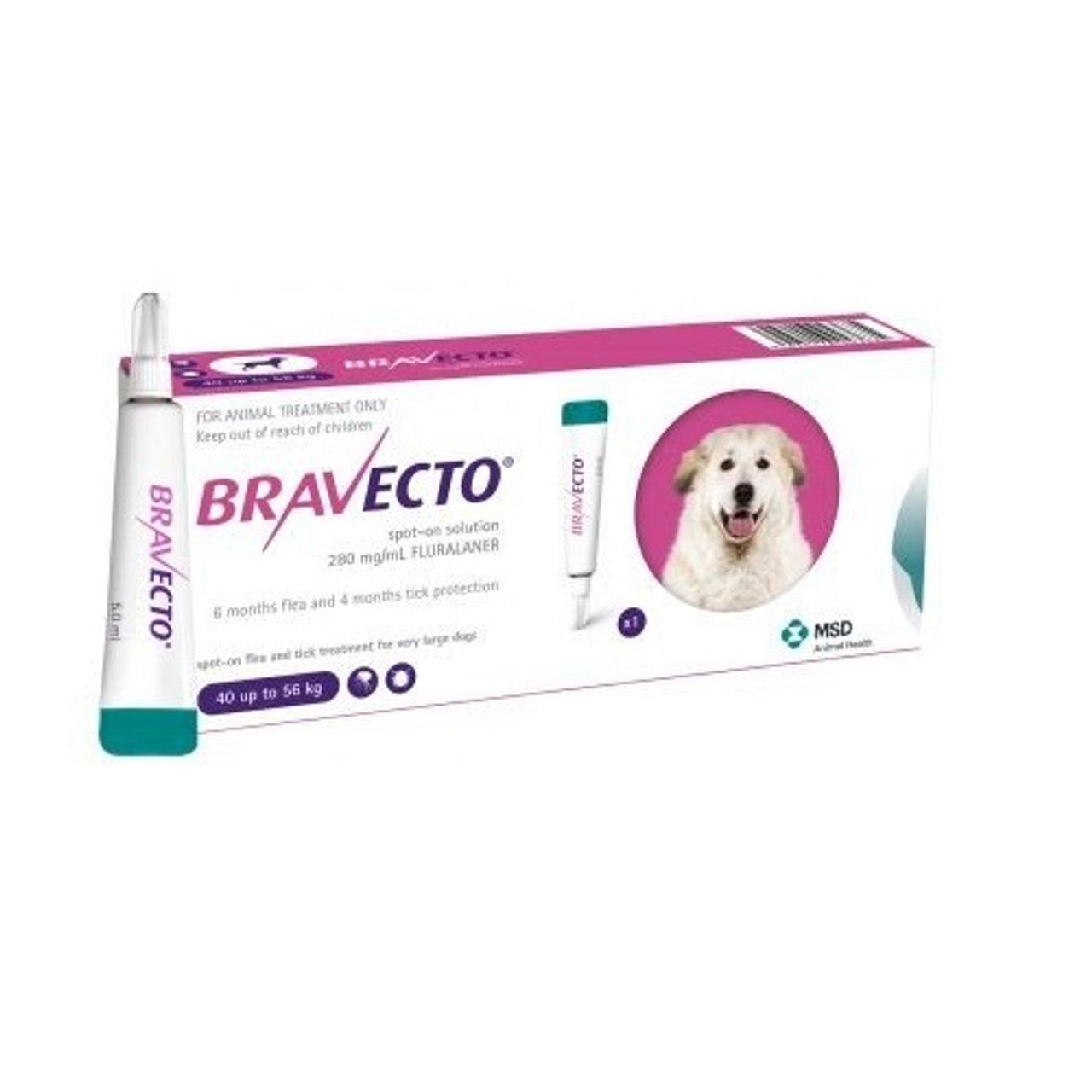 Bravecto Spot-On 1400Mg for X-Large Dogs &gt;40-56 Kg (88-123 Lbs) - Furrykittypuppy