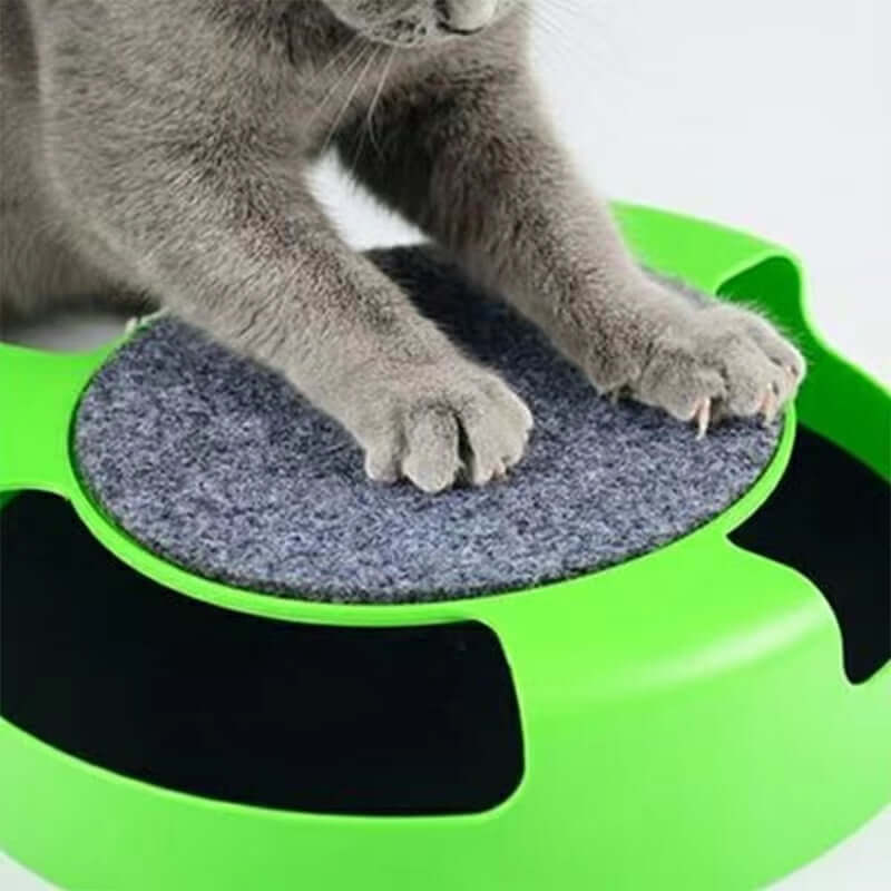 Cat Toy Turntable Roller Mouse Toys Interactive Intelligence Training Track Funny Games Cat Scratcher Toy Pet Toys Accessories