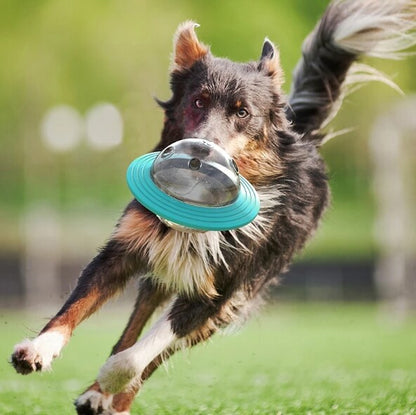 Flying Saucer Dog Slow Food Feeder Toy - Furrykittypuppy