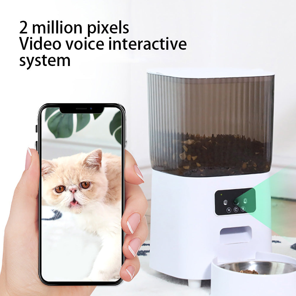 5L Automatic Pet Feeder With Camera - Furrykittypuppy