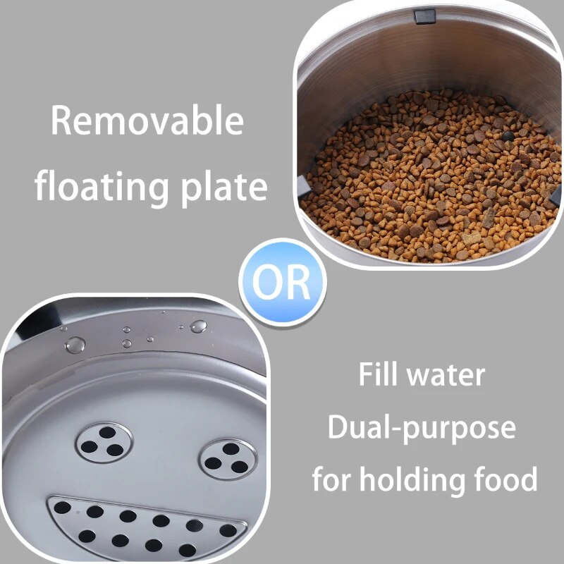 3L Stainless Steel Pet Water Bowl - Furrykittypuppy