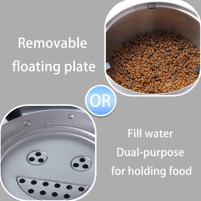 3L Stainless Steel Pet Water Bowl - Furrykittypuppy