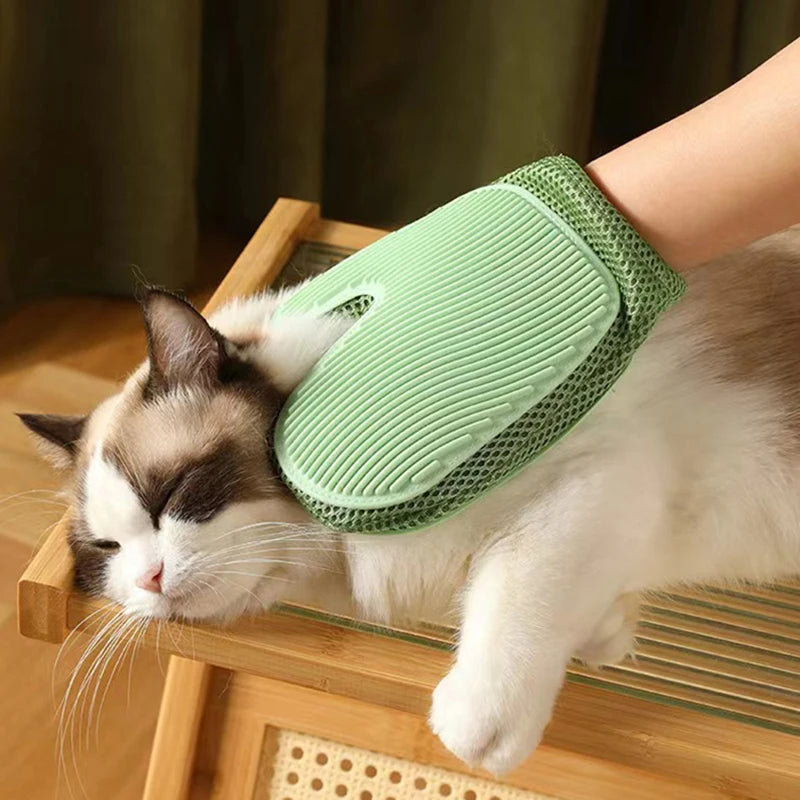 2 in 1 Pet Glove Hair Remover - Furrykittypuppy