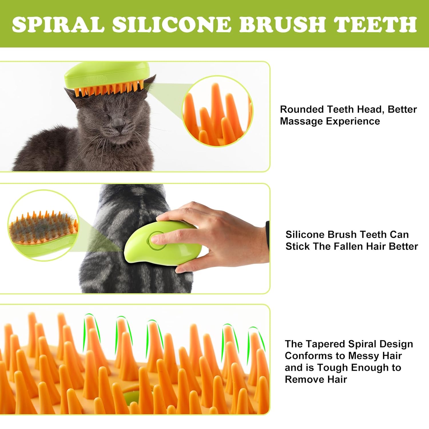 Cats and Dogs spray hair brush - Furrykittypuppy