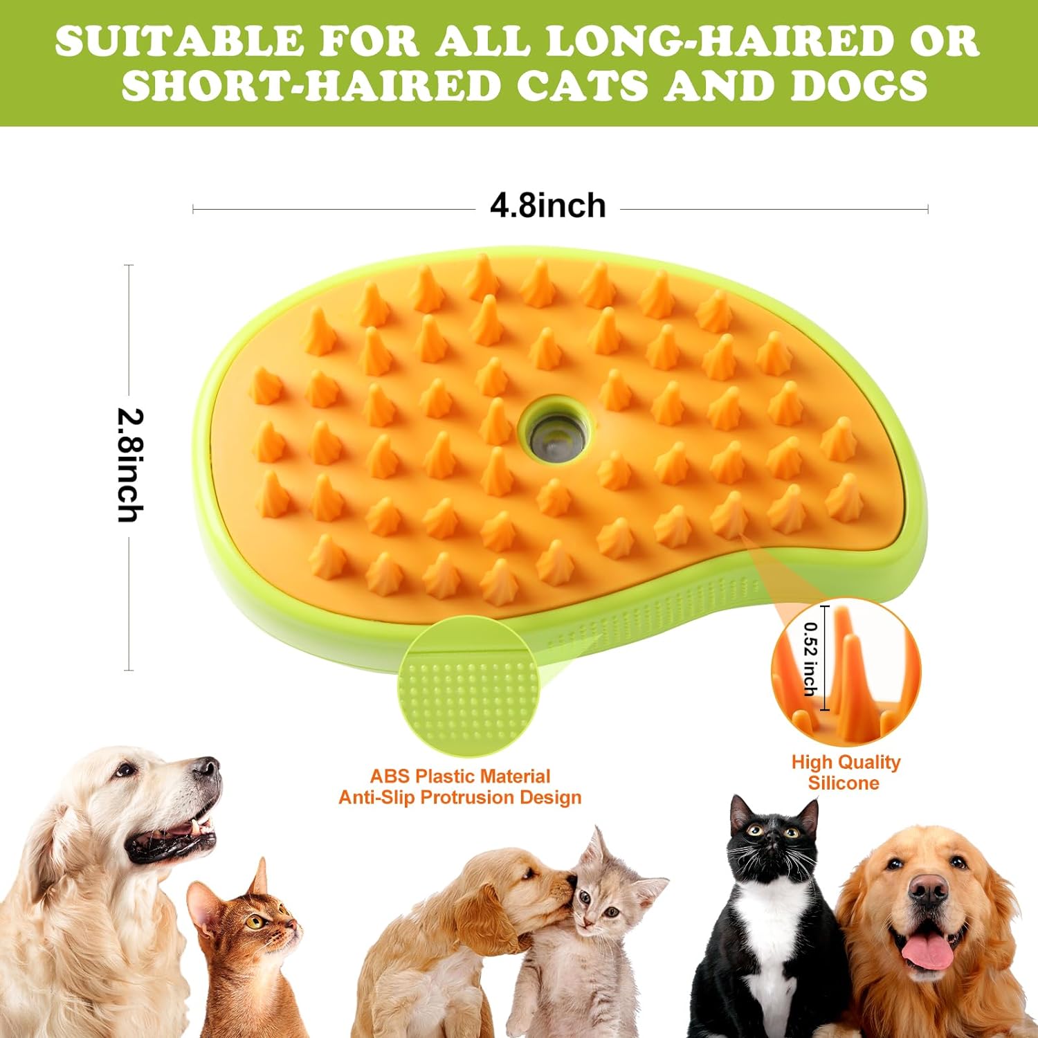 Cats and Dogs spray hair brush - Furrykittypuppy