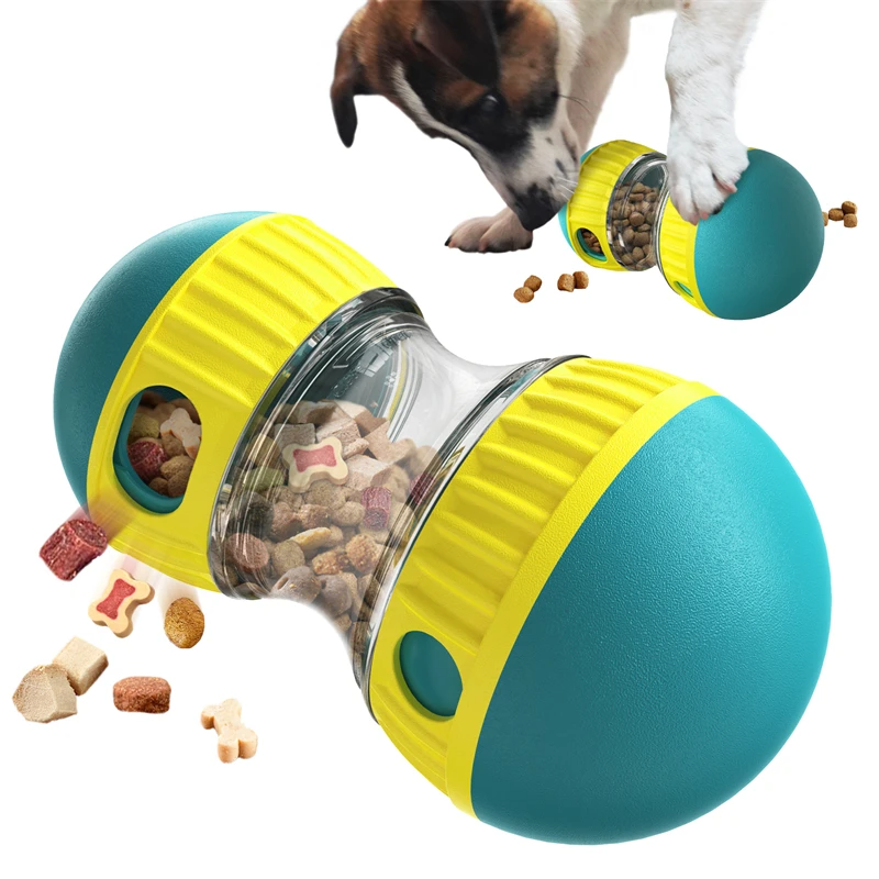 IntelliPlay Tumbler Feeder Ball for Dogs - Furrykittypuppy